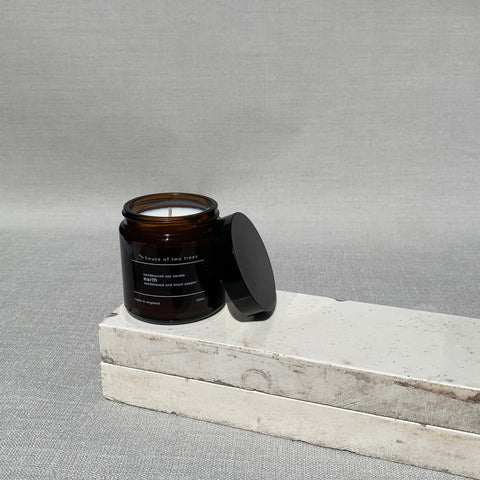 earth | sandalwood and black pepper | soy candle