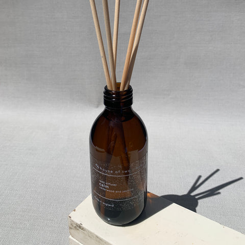 calm | cedarwood and jasmine | reed diffuser