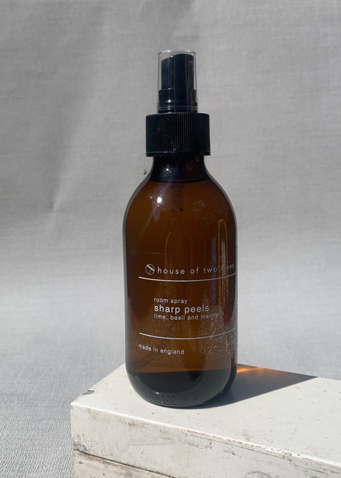 sharp peels | lime, basil and mandarin | room spray