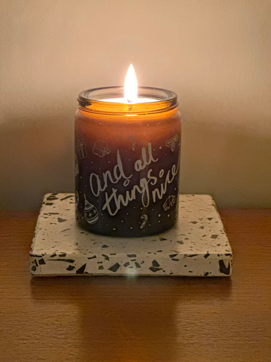 and all things nice | cinnamon, nutmeg, ginger + zest | soy candle