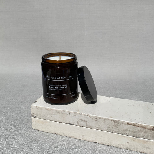 morning forest | tobacco and oak | soy candle